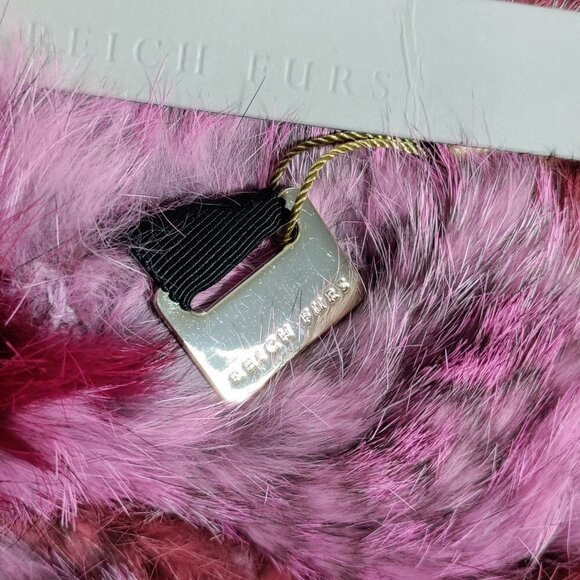 Reich Furs Infinity Scarf Multi Color New NWT Genuine Fur - Picture 4 of 4